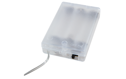 LED Draht-Lichterkette McShine ''Micro'' 80 LEDs, warmweiß, Batteriebetrieb