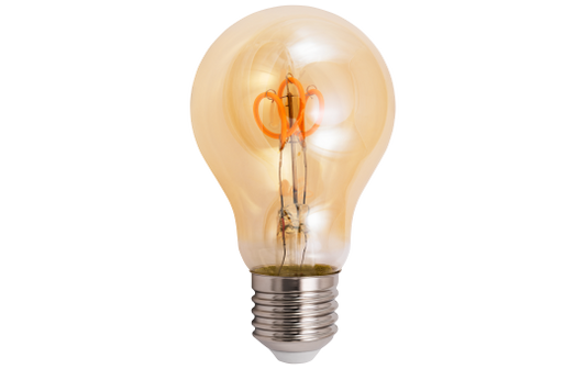 LED Filament Glühlampe McShine ''Retro'' E27, 2W, 160lm, warmweiß, goldenes Glas