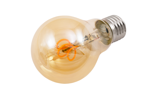 LED Filament Glühlampe McShine ''Retro'' E27, 2W, 160lm, warmweiß, goldenes Glas