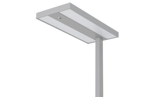LED-Schreibtisch-Stehleuchte ROLF KERN „Smart-Pro“ mit Touch Display, PIR & Tageslicht-Sensor