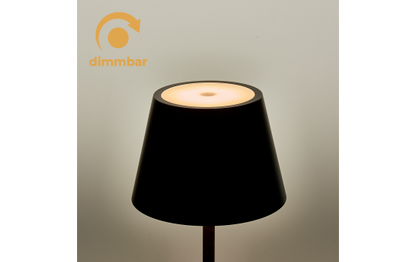 LED-Tischleuchte ROLF KERN „Club Mini“ 25cm, schwarz, Akku, dimmbar