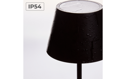 LED-Tischleuchte ROLF KERN „Club Mini“ 25cm, schwarz, Akku, dimmbar