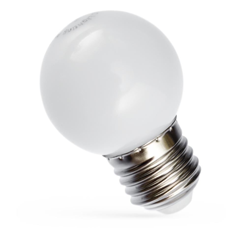 LED Tropfenlampe, E27, 6000K, 1W, 55lm, 230V, 270°, tageslichtweiß