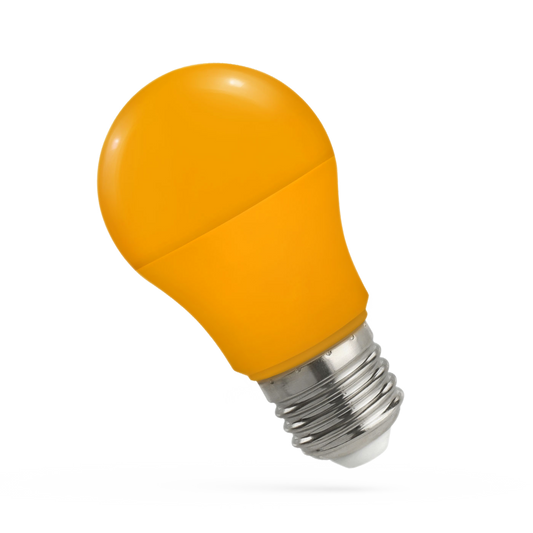 LED-Glühlampe, E27, 230V, 4,9W, 270°, orange