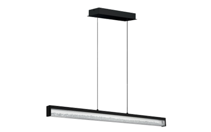 Hängeleuchte EGLO ''Cardito 1'',LED, Alu/Stahl, schwarz,Glas/Brilliantglas,dimmbar