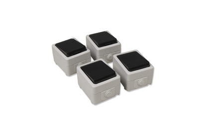Feuchtraum Set McPower ''Taff Flur'' 4-teilig, grau, IP44