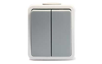 Feuchtraum Serienschalter McPower ''Fix'', Steckanschluss , IP54, 250V~/10A, AP