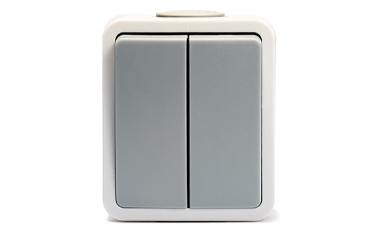 Feuchtraum Serienschalter McPower ''Fix'', Steckanschluss , IP54, 250V~/10A, AP