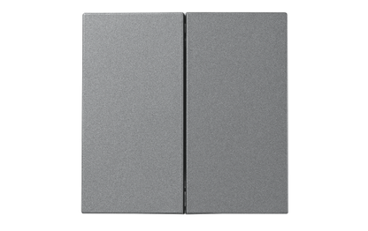 Taster McPower ''Shallow'' 2-fach, 250V~10A, UP, Steckanschluss, anthrazit