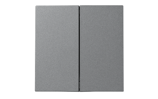 Taster McPower ''Shallow'' 2-fach, 250V~10A, UP, Steckanschluss, anthrazit
