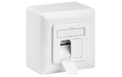 Netzwerkdose, Aufputz, CAT 6, 2x RJ45