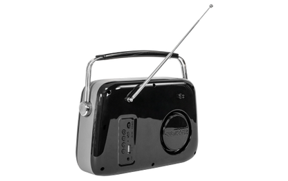 Tragbares Nostalgie Radio ''FREESOUND-VR40B'' mit Bluetooth, USB & FM 30W, schwarz