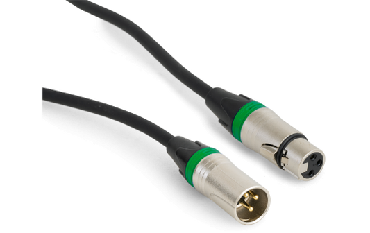 Hochwertiges Audiokabel BST ''SOUND-XLRM-XLRF-1'' 1m, XLR Stecker u. Buchse