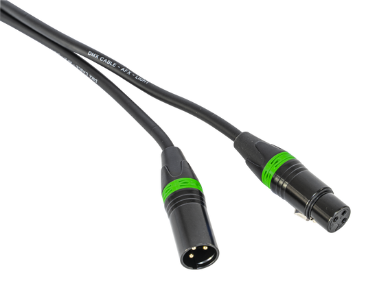 DMX Kabel ''DMX-XLRF-XLRM-1'' DMX Kabel Stecker/ Buchse, 1m