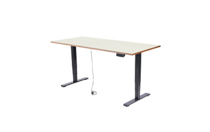 Schreibtisch imstande, Gestell business-b + Platte 120x60cm HPL Platinweiß