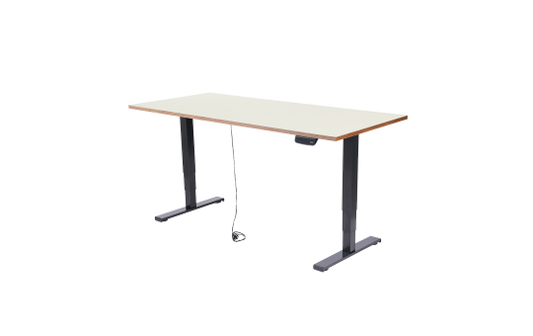 Schreibtisch imstande, Gestell business-b + Platte 120x60cm HPL Platinweiß