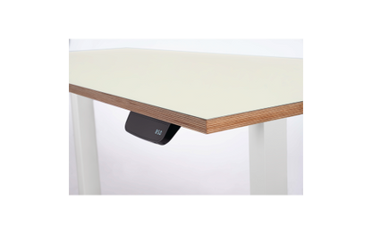 Schreibtisch imstande, Gestell business-w + Platte 120x60cm HPL Platinweiß