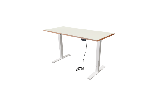 Schreibtisch imstande, Gestell business-w + Platte 120x60cm HPL Platinweiß