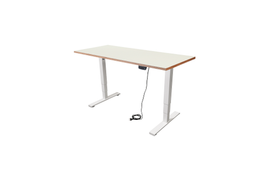 Schreibtisch imstande, Gestell business-w + Platte 120x60cm HPL Platinweiß