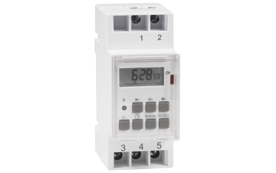 Digitale Zeitschaltuhr McPower ''STE-3'' 7 Tage, 230V für Schalttafel-Einbau, 3600W