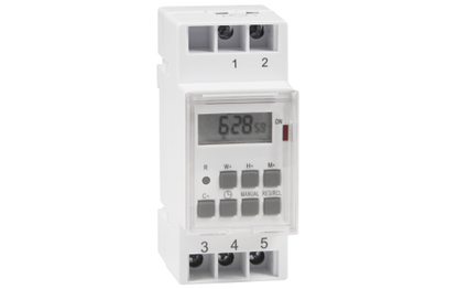 Digitale Zeitschaltuhr McPower ''STE-3'' 7 Tage, 230V für Schalttafel-Einbau, 3600W