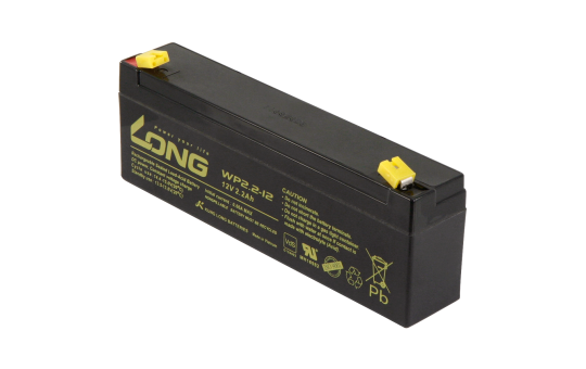 Bleiakku KUNG LONG ''WP2,2-12'' 12V/2,2Ah, VdS, 178x34x60mm, 1,06kg