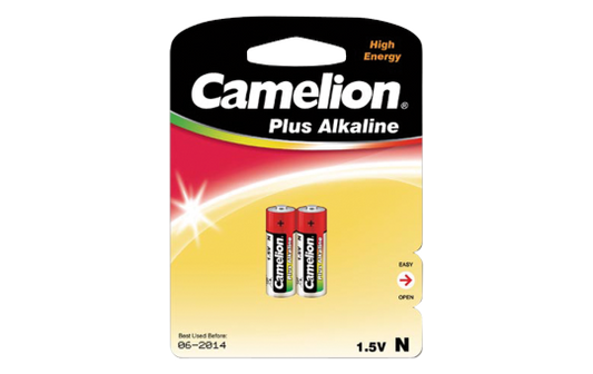 Lady-Batterie CAMELION Plus Alkaline, 1,5V, Typ LR1, 2er-Blister