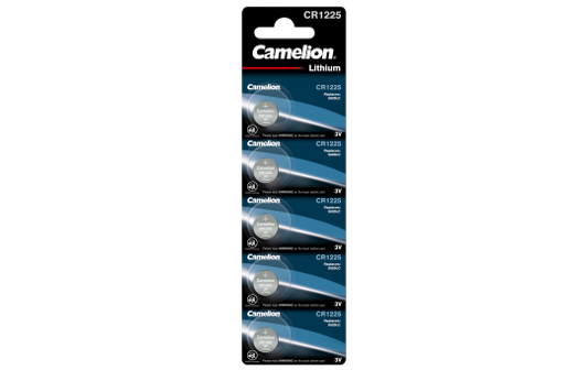 Knopfzelle CAMELION, CR1225 3,0V, Lithium, 5er-Blister