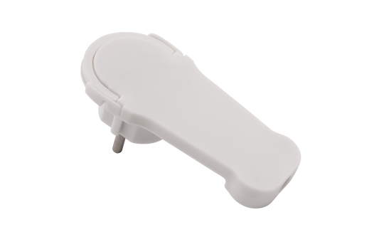 Schutzkontakt-Winkelstecker McPower extra flach, Handgriff, Zugentlastung