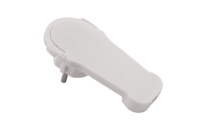 Schutzkontakt-Winkelstecker McPower extra flach, Handgriff, Zugentlastung