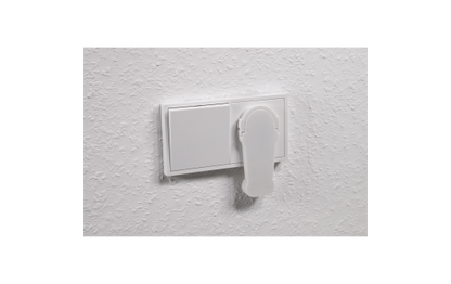 Schutzkontakt-Winkelstecker McPower extra flach, Handgriff, Zugentlastung