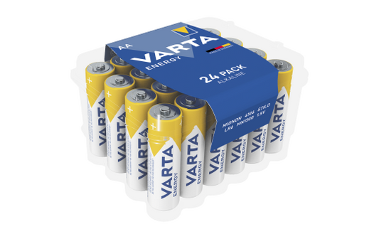 Mignon-Batterie VARTA ''Energy'' Alkaline, Typ AA, LR06, 1,5V, Energy, 24er Pack