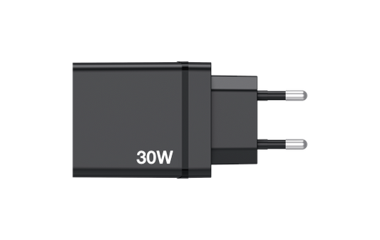 Ladeadapter Verbatim ''CHR-30EU1'', 30W, schwarz, 2xUSB-A, 1xUSB-A QC, 1xUSB-C PD