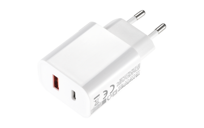 USB-Schnellladegerät McPower, 20W, 1x USB-C PowerDelivery, 1x USB-A
