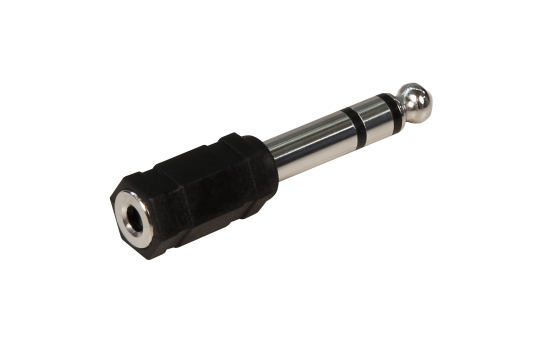 Kopfhöhrer-Adapter HOLLYWOOD, AUX Klinke 3,5mm auf 6,35mm, Stereo