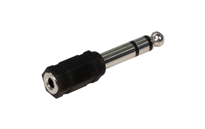 Kopfhöhrer-Adapter HOLLYWOOD, AUX Klinke 3,5mm auf 6,35mm, Stereo