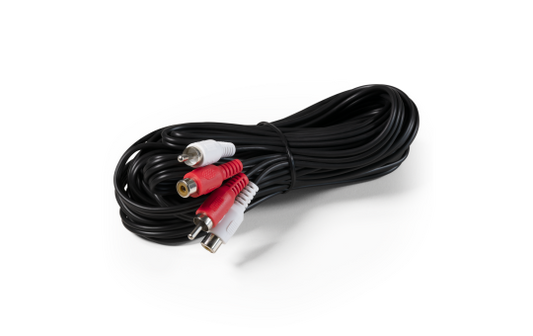 Cinch-Verlängerung 10m stereo, Stecker-Kupplung
