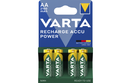 Mignon-Akku VARTA ''Accu Power'', Ni-MH, 2.100mA, Typ AA, HR06 4er-Blister