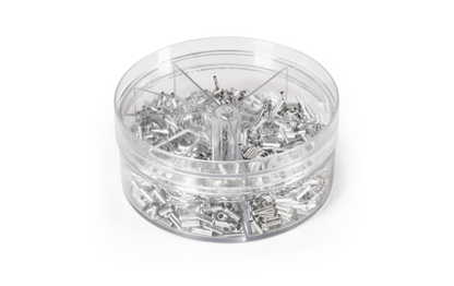 Aderendhülsen-Sortiment McPower, 0,5-2,5mm², unisoliert, Streudose, 1900-teilig