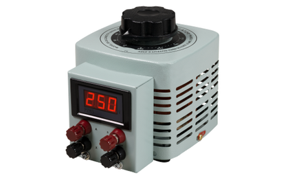 Ringkern-Stelltrafo McPower ''V-2000 LED'', 0-250 V, 2 A, 500 W, NICHT galvanisch getrennt