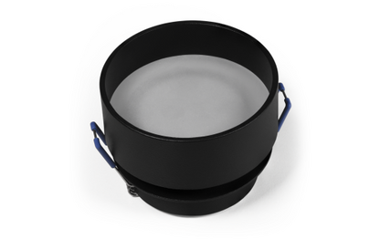 Einbaurahmen McShine ''DL-21'' rund, mit Frontglas, schwarz