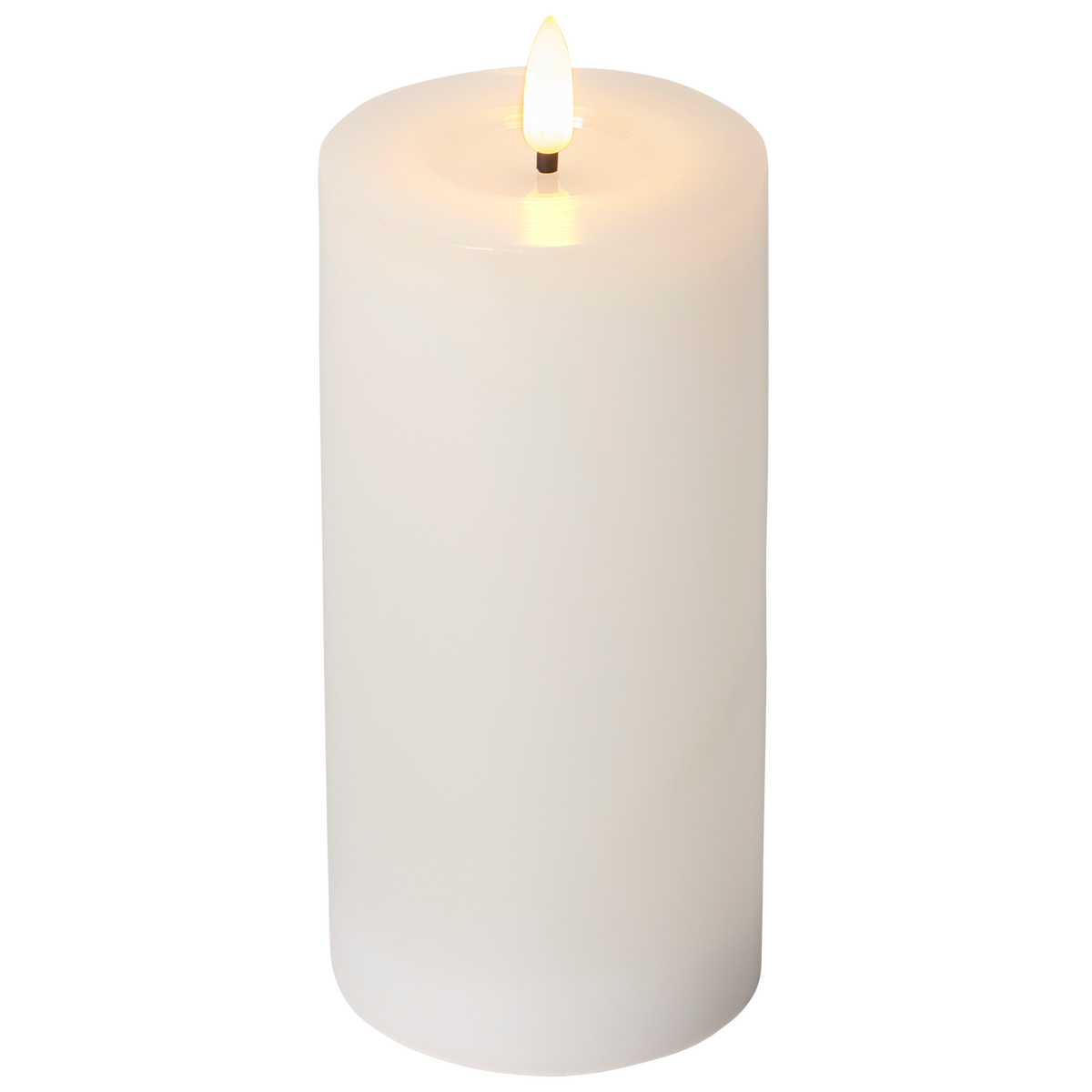 LED Echtwachs-Kerze ''Flamme Flow'',  flackernd, batteriebetrieben, 7,5x17,5cm