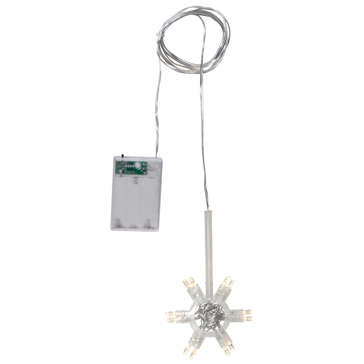 LED-Lichterkette ''Lighty'', 12 LEDs, transparentes Kabel, warmweiß, 150cm Länge