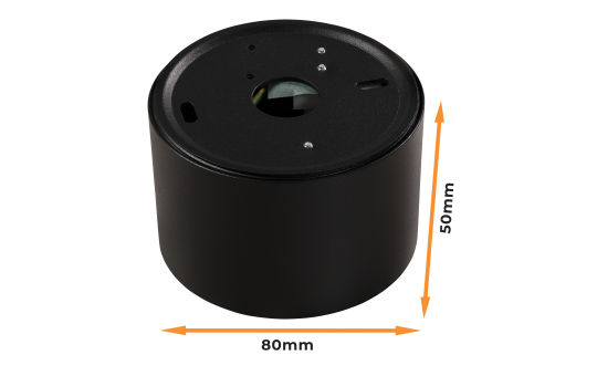 LED-Aufbauleuchte McShine, 5W, 400Lumen, 3000K, ØxH 80x50mm, schwarz, 10er-Pack