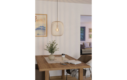 Hängeleuchte EGLO ''Romazzina'', E27, Stahl, sandfarben, 110x32,5cm