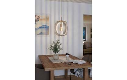 Hängeleuchte EGLO ''Romazzina'', E27, Stahl, sandfarben, 110x32,5cm