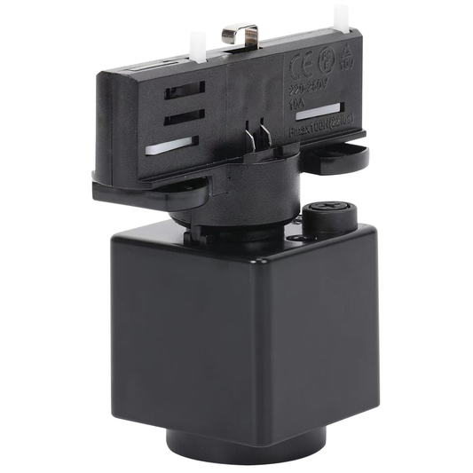 Schutzkontakt-Steckdose ''SPS2'' für 3-Phasen-Schienensystem, schwarz
