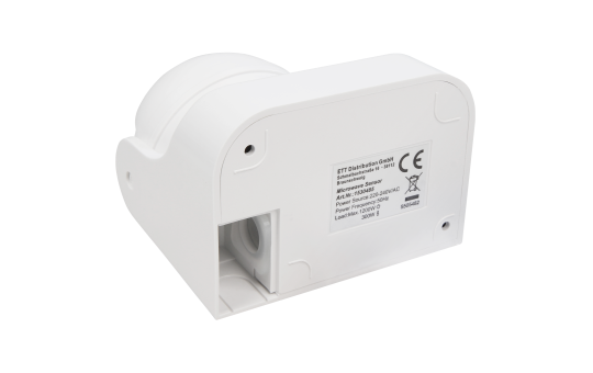 HF / Mikrowellen-Bewegungsmelder McShine ''LX-752'', 180°, 230V, 1.200W, weiß, LED geeignet