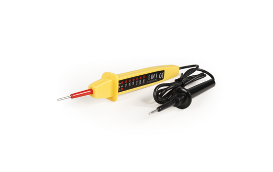 Spannungsprüfer McPower, 0-500V, LEDs für 6/12/24/50 V=, 110/220/400 V~