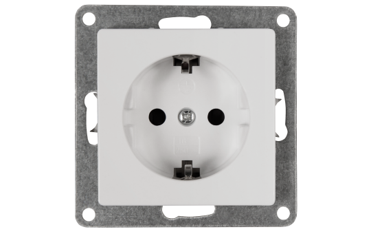 Schutzkontakt-Steckdose McPower ''Cup'' 250V~/16A, UP, Einsteckschutz, 18er-Pack